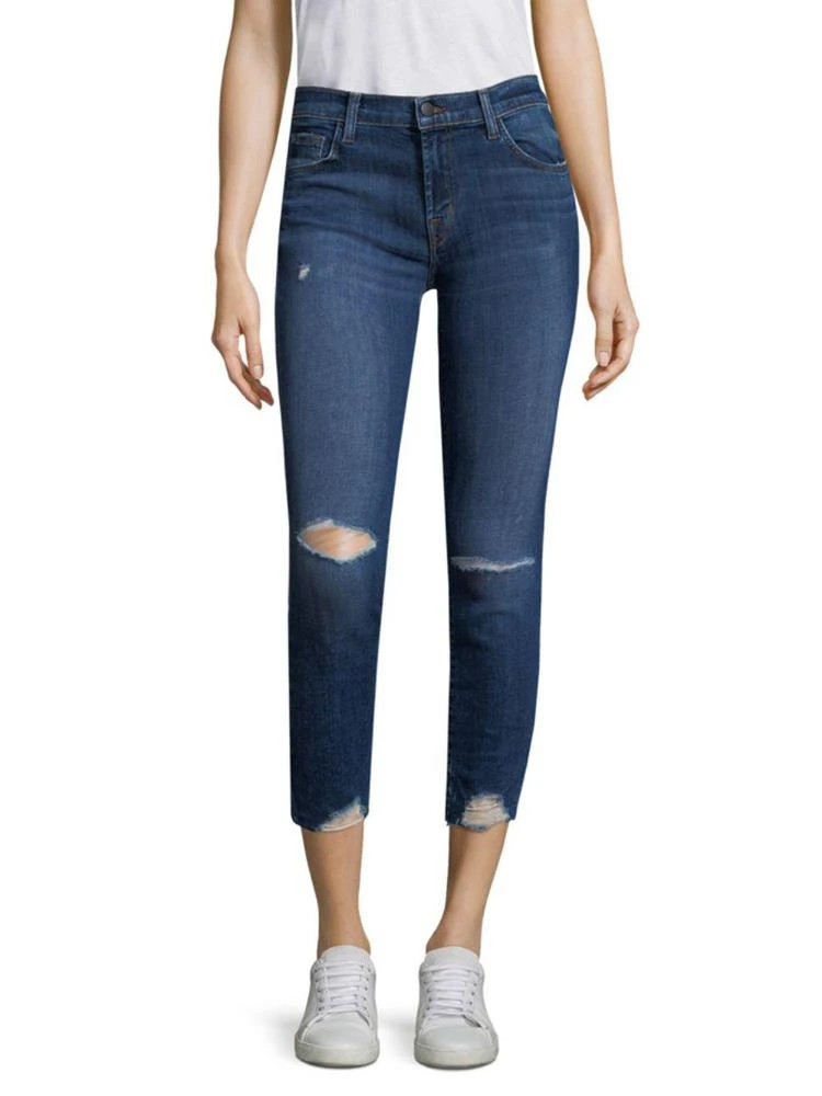 商品J Brand|Distressed Skinny Jeans,价格¥846,第1张图片