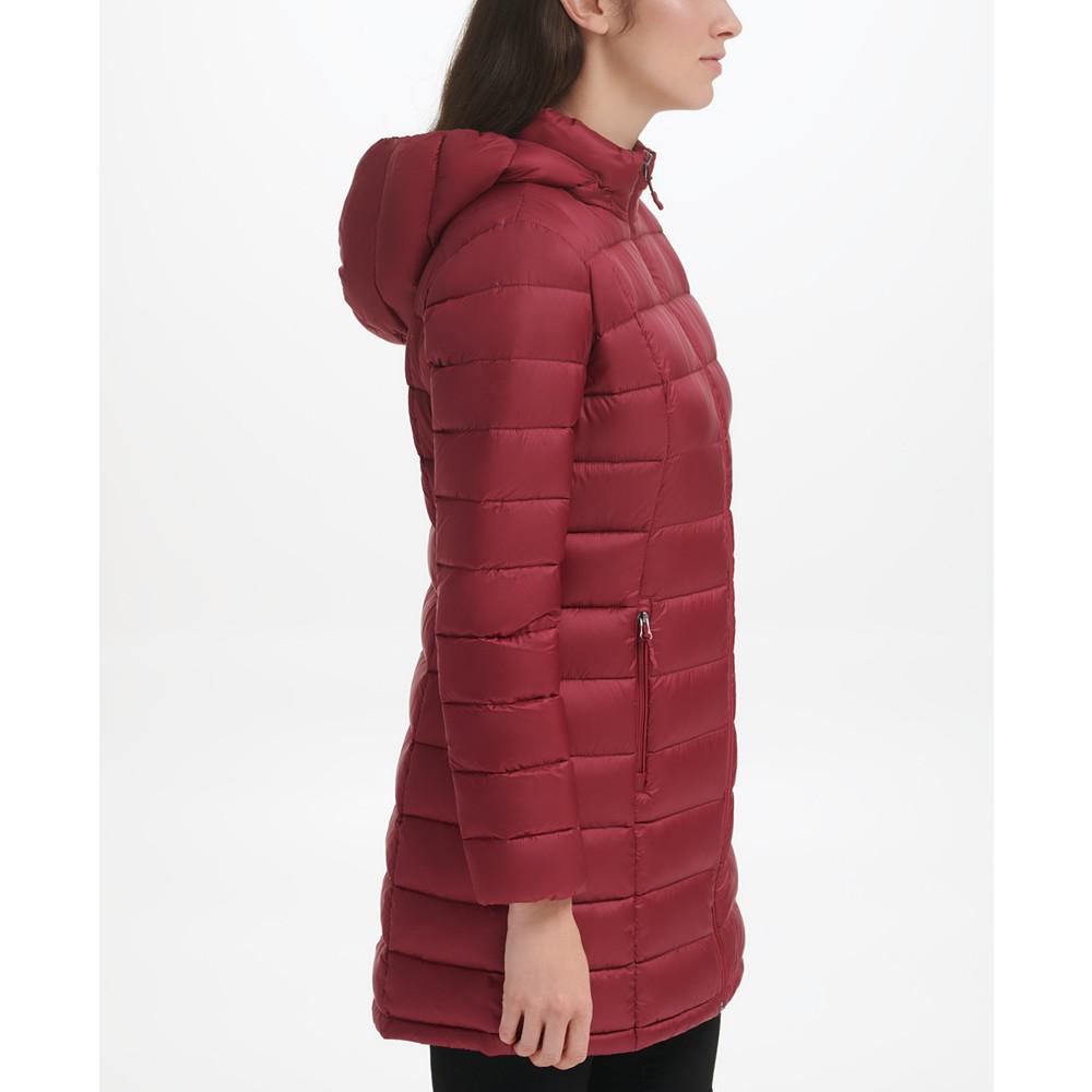 Women's Packable Hooded Down Puffer Coat, Created for Macy's商品第3张图片规格展示