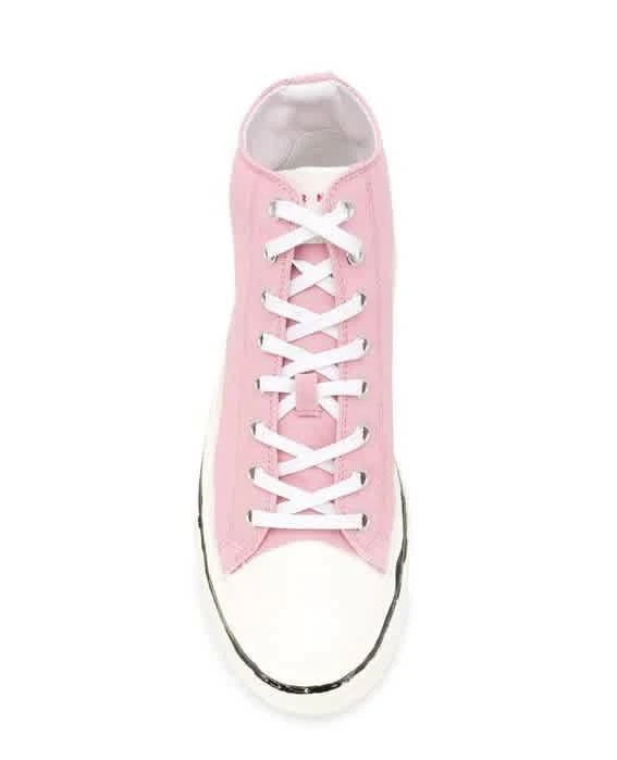 商品Marni|Marni Ladies Pink Cotton Canvas High-top Sneakers, Brand Size 36 (US Size 6),价格¥2078,第3张图片详细描述