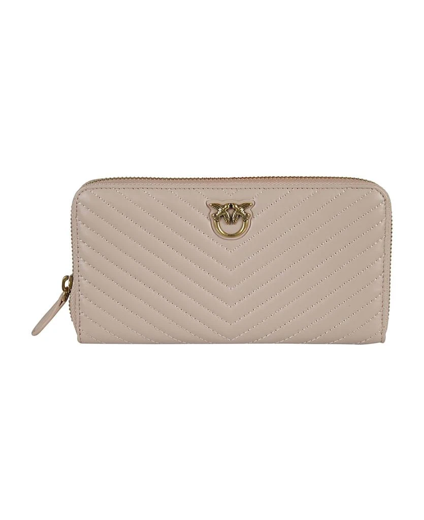 商品PINKO|Logo Plaque Zip-around Wallet,价格¥971,第1张图片