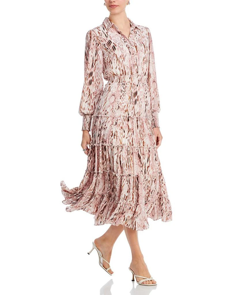 商品Tahari|Printed Tiered Maxi Dress,价格¥728,第1张图片