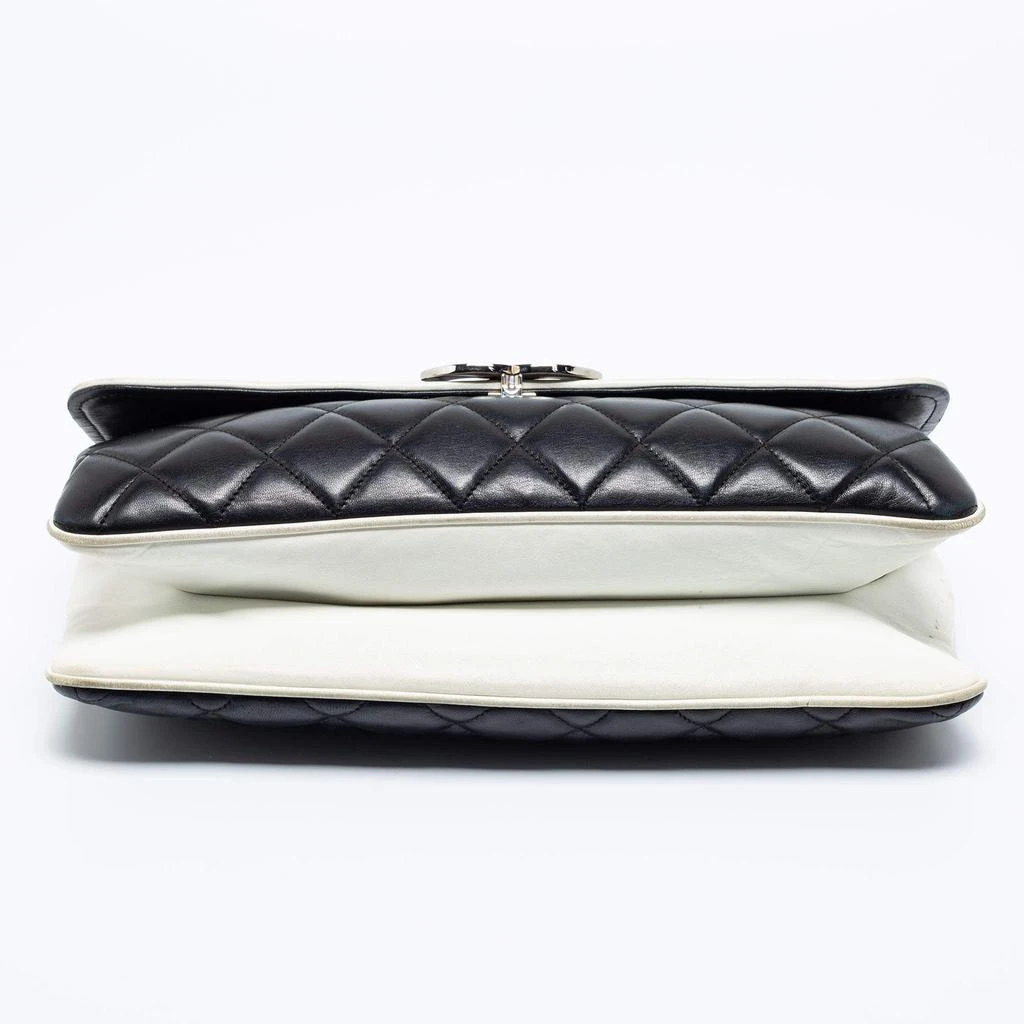 Chanel Black/White Quilted Leather Large Vintage Maxi Divine Cruise Classic Flap Bag 商�品