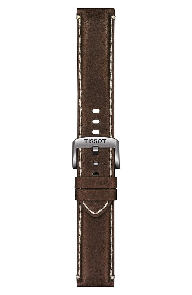 商品Tissot|Supersport Qua Leather Strap Watch, 44mm,价格¥1612,第4张图片详细描述