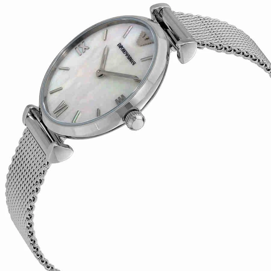 商品Emporio Armani|Retro White Mother of Pearl Dial Ladies Watch AR1955,价格¥797,第2张图片详细描述