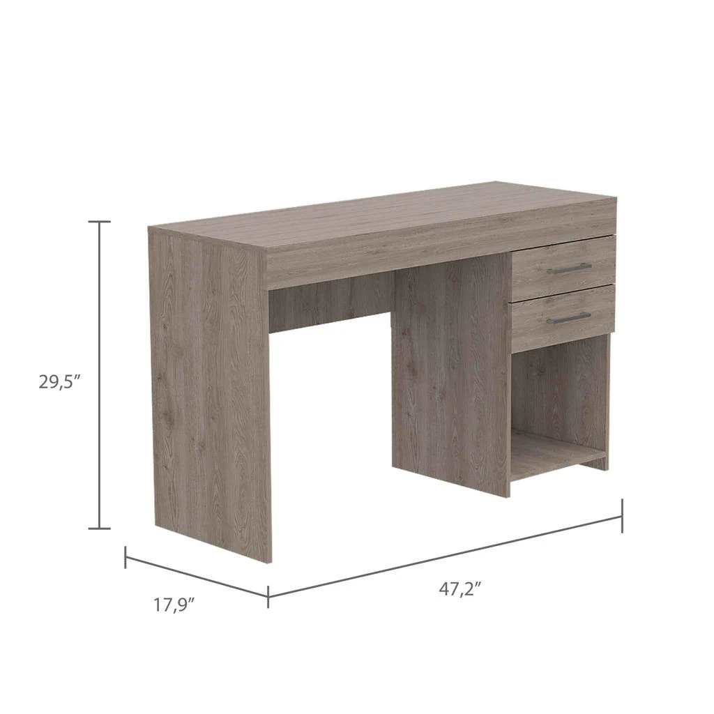 商品Homezia|47" Light Gray Computer Desk,价格¥2430,第2张图片详细描述