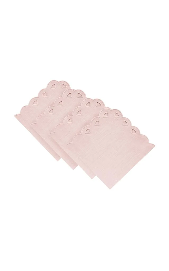 商品MoDA|Moda Domus - Set-of-Four Handcrafted Linen Napkins - Pink - Moda Operandi,价格¥797,第1张图片