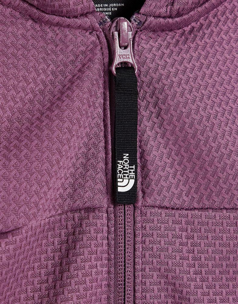 The North Face Training Mountain Athletic full zip hoodie in purple商品第4张图片规格展示