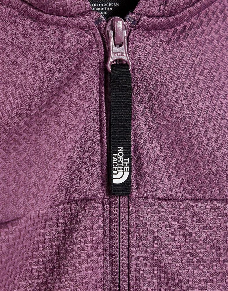 商品The North Face|The North Face Training Mountain Athletic full zip hoodie in purple,价格¥406,第4张图片详细描述