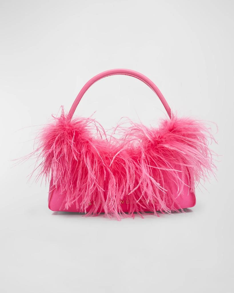 商品Sophia Webster|Dusty Mini Faux Feather Hobo Bag,价格¥5378,第1张图片