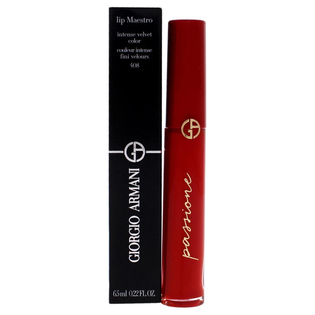 商品Giorgio Armani|Lip Maestro Liquid Lipstick - 408 Passione by Giorgio Armani for Women - 0.22 oz Lipstick,价格¥313,第1张图片