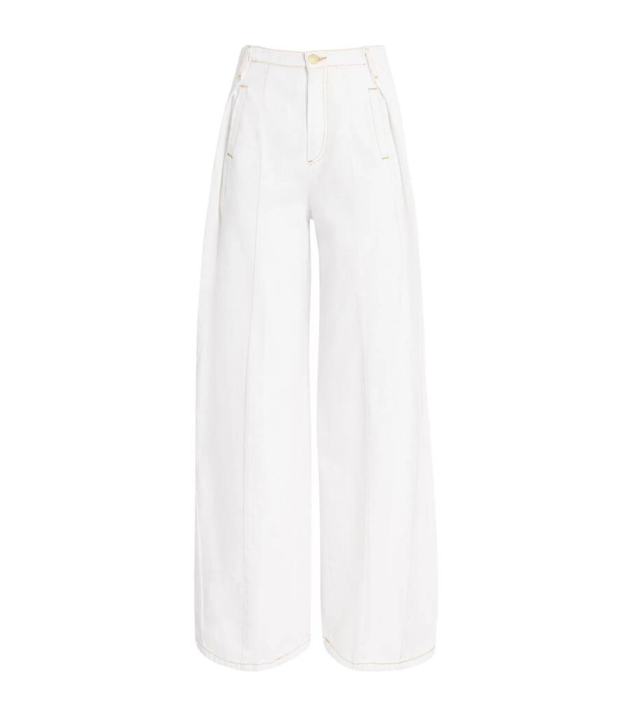 商品Sandro Paris|High-Waist Wide-Leg Jeans,价格¥2163,第1张图片