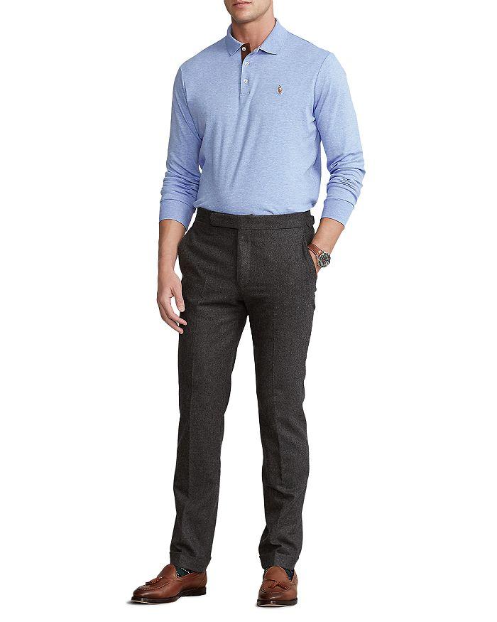 Classic Fit Soft Cotton Long-Sleeve Polo Shirt商品第7张图片规格展示