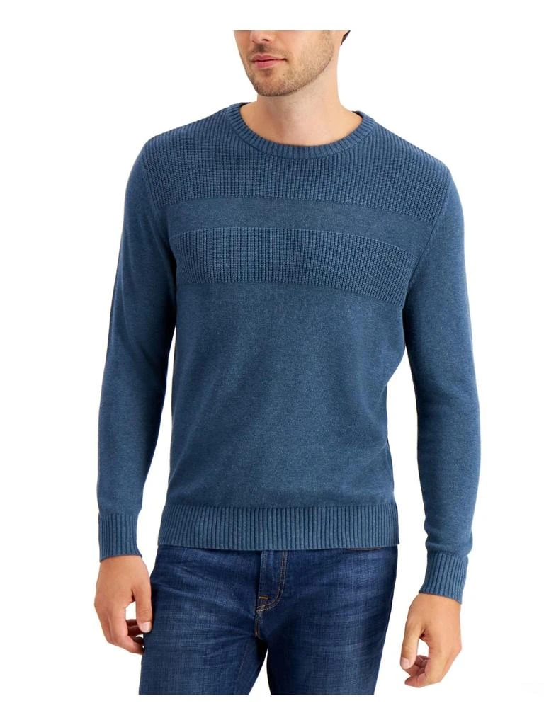 商品Club Room|Mens Cotton Ribbed Trim Sweater,价格¥177,第3张图片详细描述