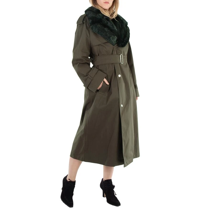 商品Burberry|High Neck Check Print Trench Coat,价格¥8369,第2张图片详细描述