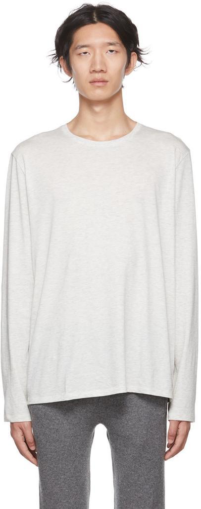 商品Vince|White Cotton Long Sleeve T-Shirt,价格¥257,第1张图片