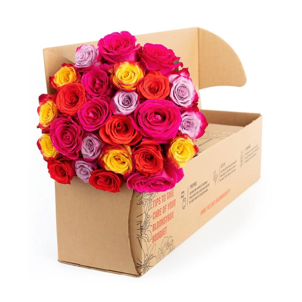 商品BloomsyBox|Kaleidoscope Roses Fresh Flower Bouquet,价格¥470,第4张图片详细描述