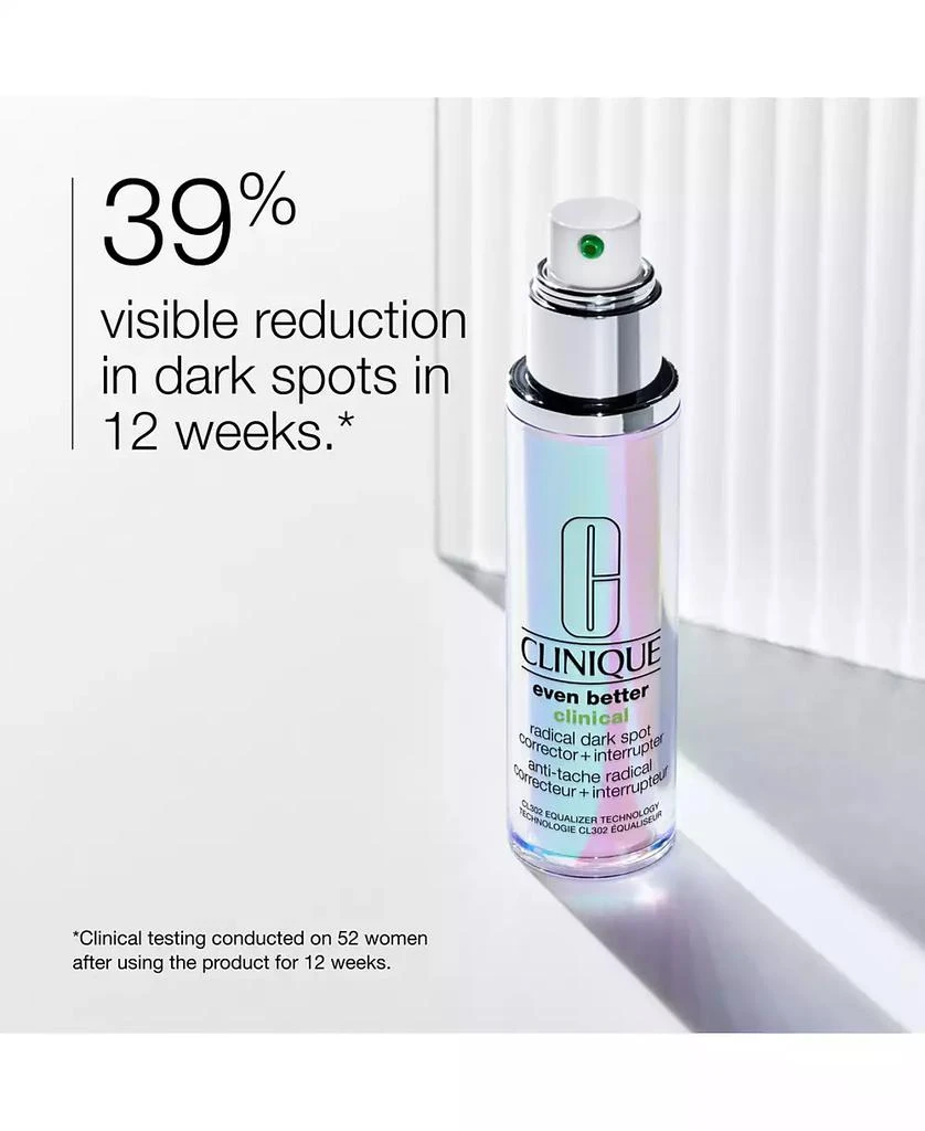 商品Clinique|Even Better Clinical™ Radical Dark Spot Corrector + Interrupter Serum, 3.4 oz.,价格¥427,第2张图片详细描述