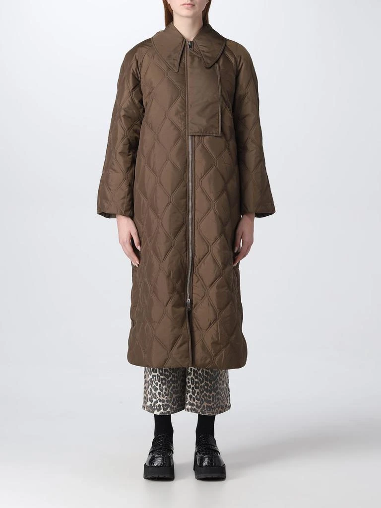 商品Ganni|Ganni long quilted down jacket,价格¥1501,第1张图片