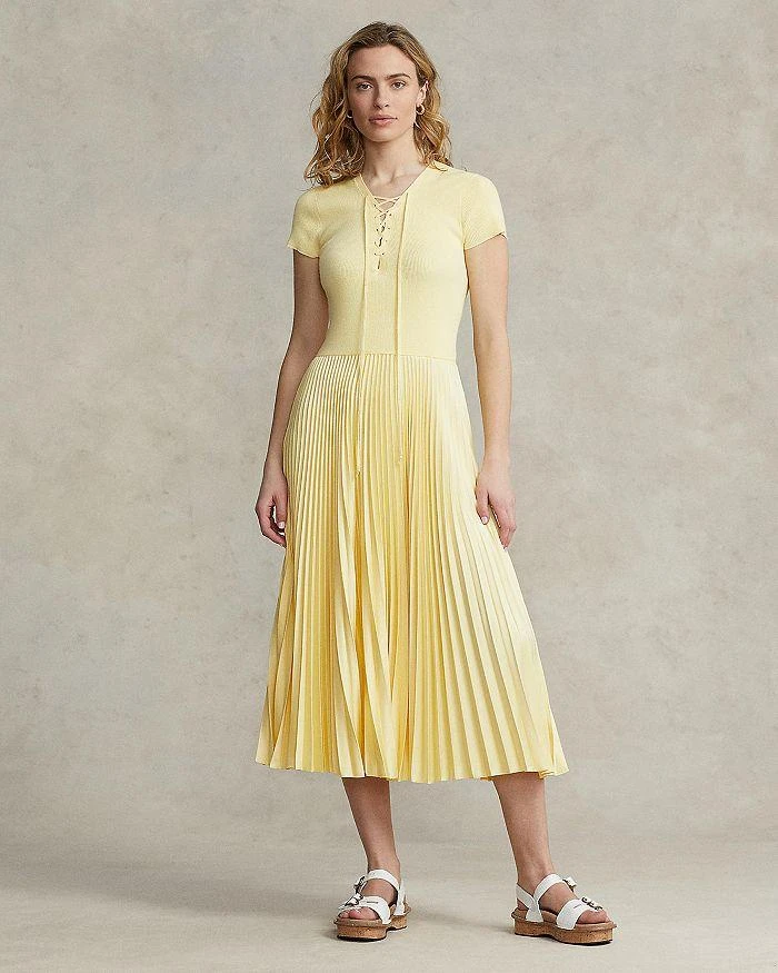 商品Ralph Lauren|Pleated Fit & Flare Dress,价格¥889,第2张图片详细描述