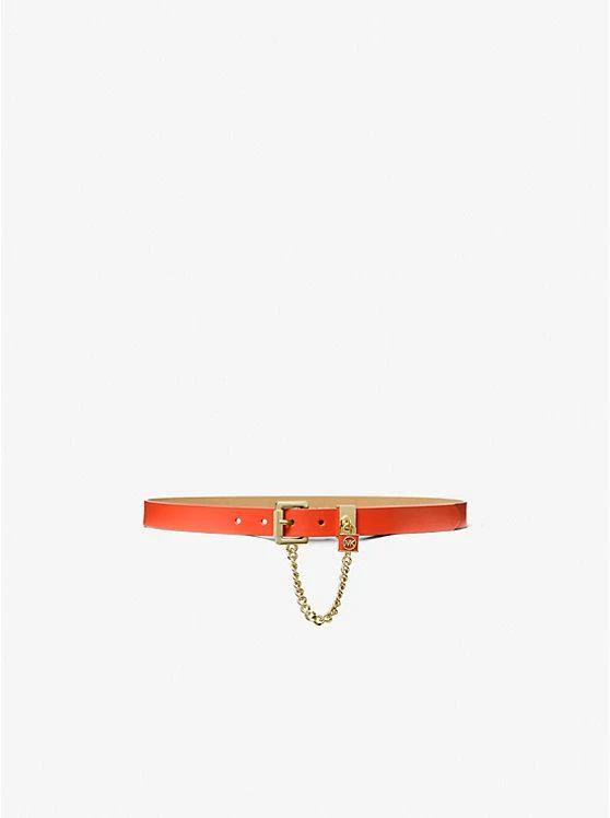 商品Michael Kors|Faux Leather Chain-Link Belt,价格¥163,第1张图片详细描述