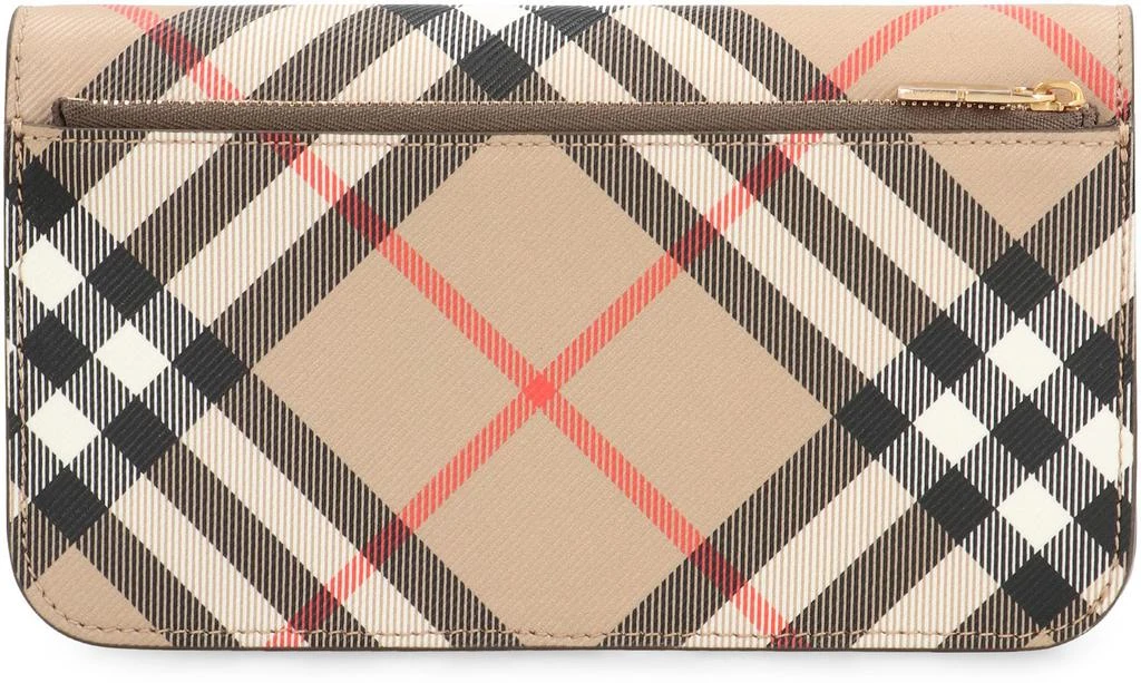 商品Burberry|Burberry Burberry Check Fabric Wallet On Chain,价格¥5262,第3张图片详细描述