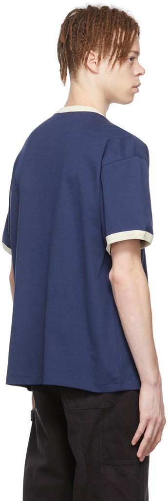 商品Brain Dead|Navy Cotton T-Shirt,价格¥542,第5张图片详细描述