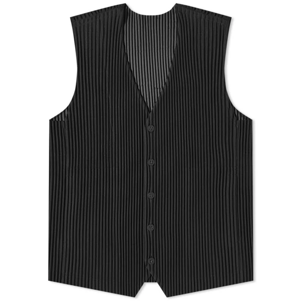 商品Homme Plissé Issey Miyake|Homme Plissé Issey Miyake Pleated Waistcoat,价格¥1603,第1张图片