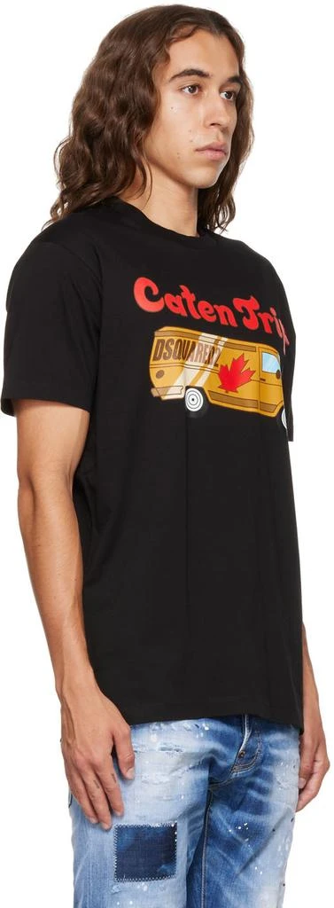 商品DSQUARED2|黑色 Caten Trip Cool T 恤,价格¥1660,第2张图片详细描述