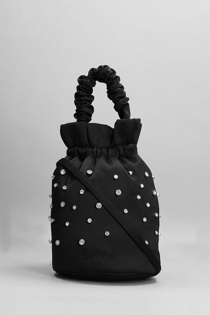 商品Ganni|Ganni Hand Bag In Black Polyester,价格¥1495,第1张图片