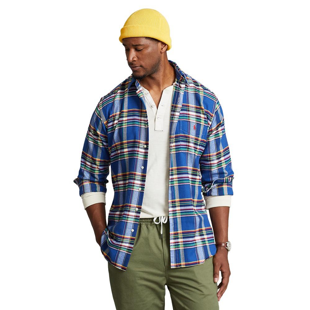 Men's Big & Tall Plaid Performance Flannel Shirt商品第1张图片规格展示