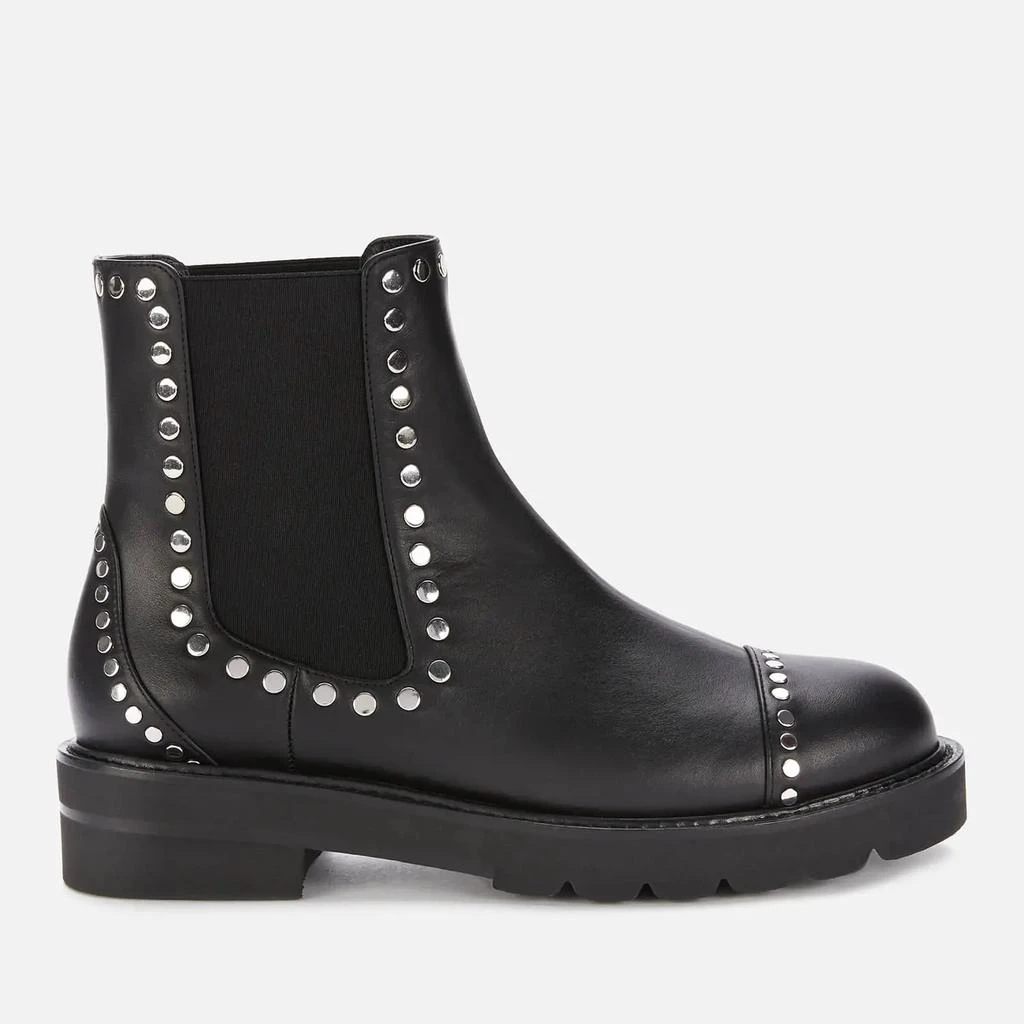 商品Stuart Weitzman|Stuart Weitzman Women's Frankie Lift Studs Leather Chelsea Boots - Black,价格¥1623,第1张图片