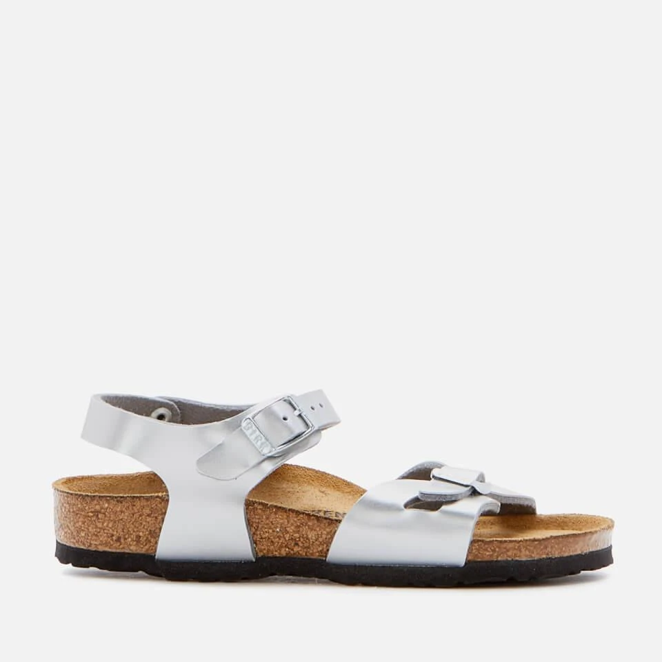 商品Birkenstock|BIRKENSTOCK RIO KIDS' SANDALS - ELECTRIC METALLIC SILVER,价格¥178,第1张图片