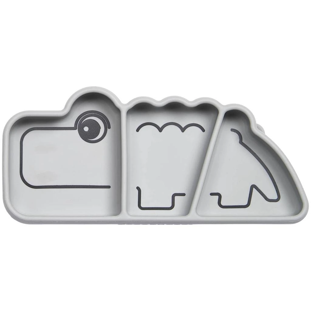 商品Done by Deer|Done by Deer Silicone Stick & Stay Snack Plate Croc - Grey,价格¥102,第1张图片