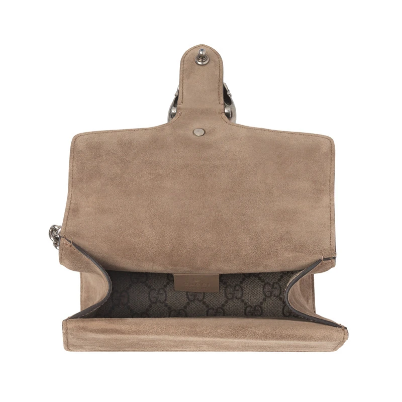 GUCCI/古驰 迷你Dionysus女士棕色帆布驼色麂皮链条单肩包棕色421970 KHNRN 8642 商品