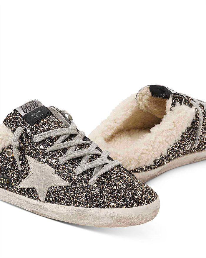 商品Golden Goose|Women's Super-Star Glitter Mule Sneakers,价格¥5466,第4张图片详细描述