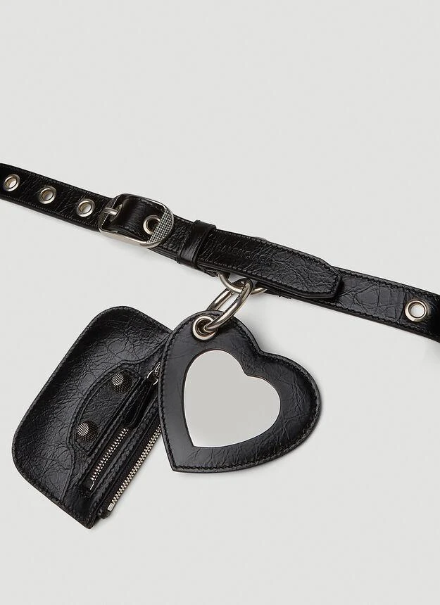 商品Balenciaga|Le Cagole Charm Belt in Black,价格¥3703,第2张图片详细描述