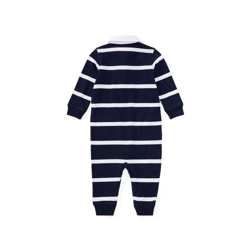 商品Ralph Lauren|Striped Cotton Rugby Coverall (Infant),价格¥124,第2张图片详细描述