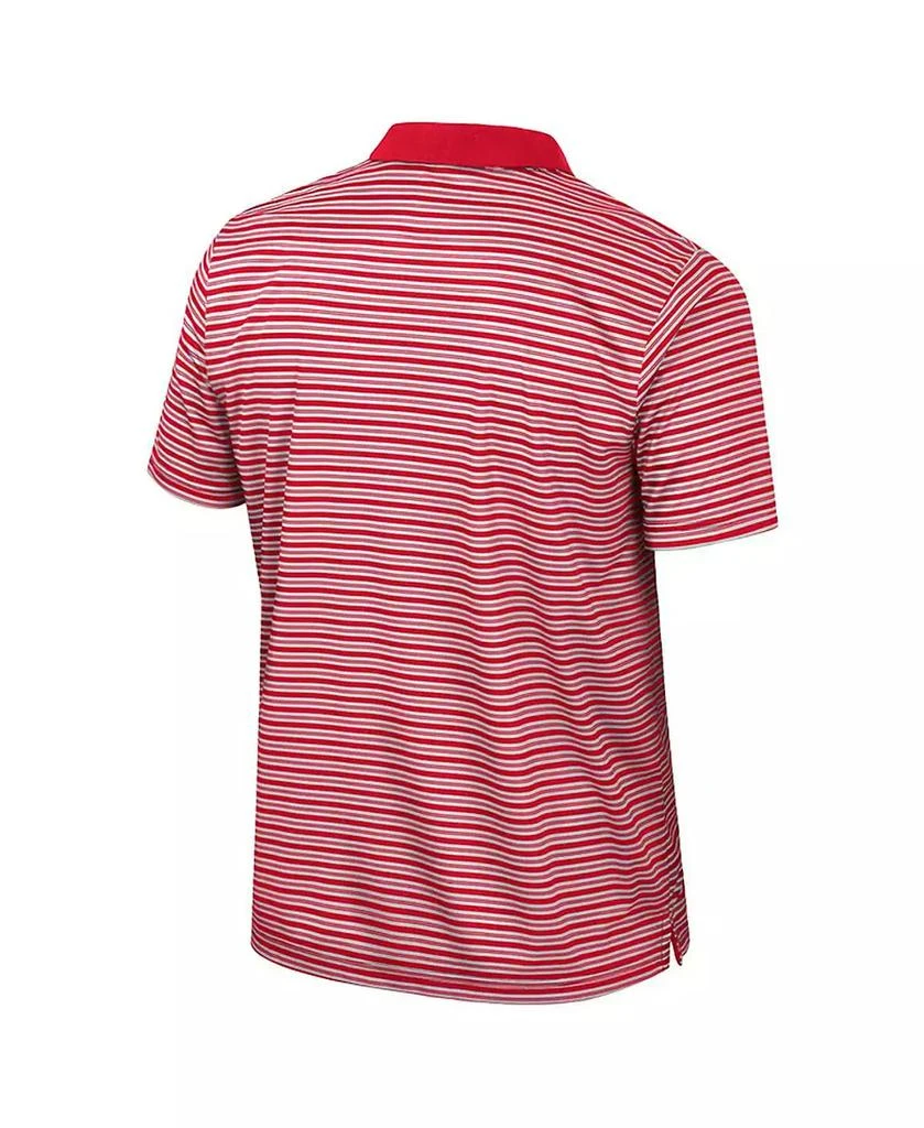 商品Colosseum|Men's Scarlet Nebraska Huskers Striped Polo Shirt,价格¥371,第3张图片详细描述