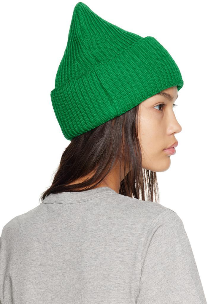 商品Maison Kitsune|Green Tricolor Fox Beanie,价格¥448,第5张图片详细描述