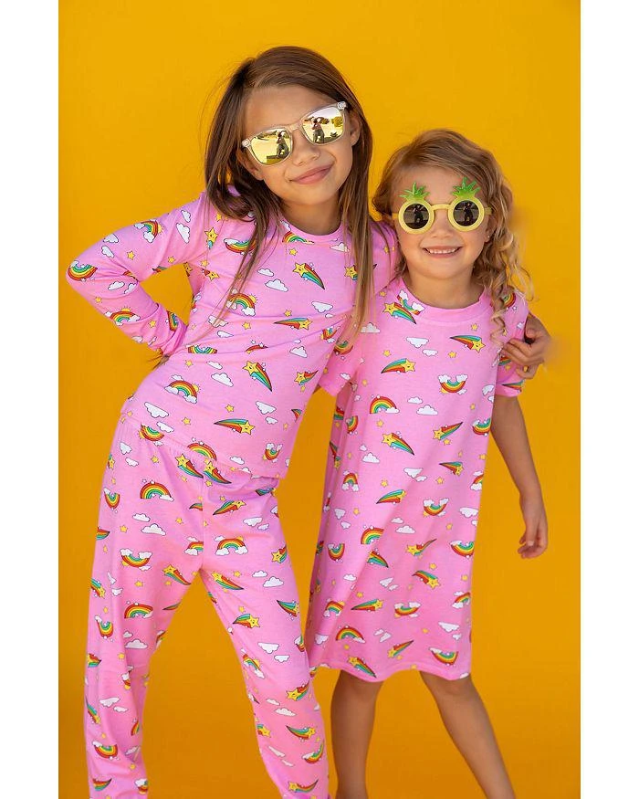 商品Lovey&Grink|Girls' Rainbow Sky Pajama Set - Baby, Little Kid, Big Kid,价格¥314,第3张图片详细描述