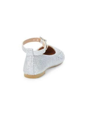 商品Badgley Mischka|Little Girl's & Girl's Embellished Flats,价格¥225,第2张图片详细描述