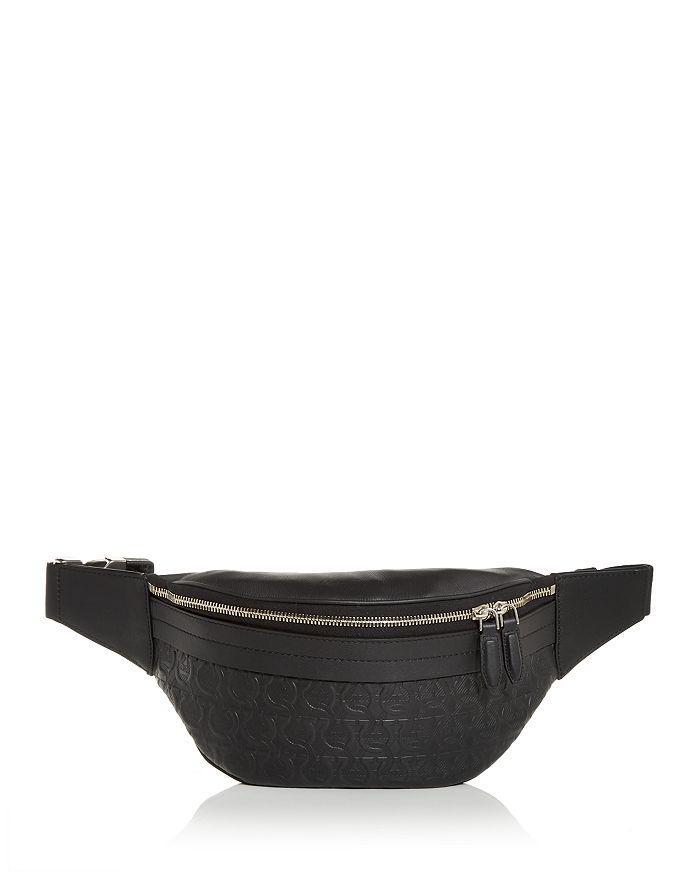 商品Salvatore Ferragamo|Travel Gancini Embossed Leather Belt Bag,价格¥8805,第3张图片详细描述