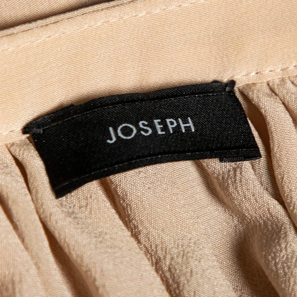 商品[二手商品] Joseph|Joseph Beige Silk Oriental Neckline Everett Button Front Top L,价格¥886,第5张图片详细描述