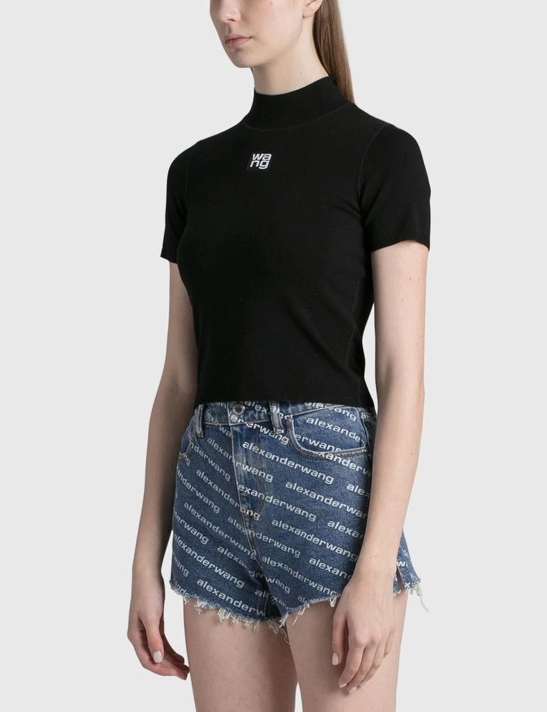 商品Alexander Wang|Logo Bodycon T-Shirt,价格¥1542,第2张图片详细描述