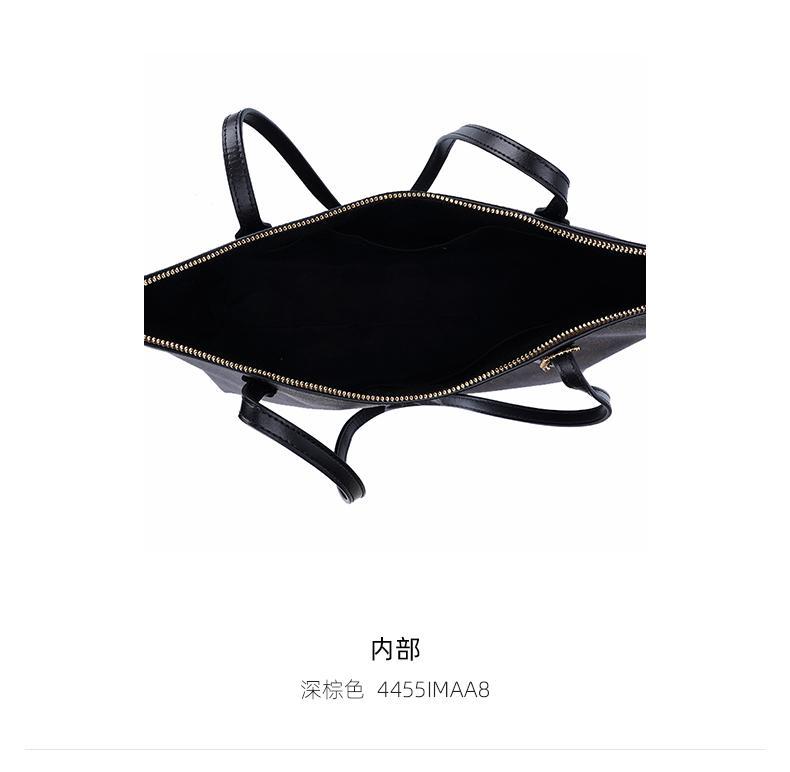 商品Coach|美国直邮COACH蔻驰20冬款中号女士PVC配皮单肩手提拉链托特包4455,价格¥2137,第7张图片详细描述