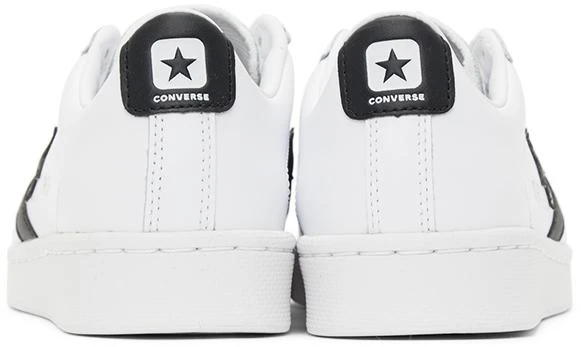 商品Converse|White & Black Pro Leather OX Low Sneakers,价格¥351,第4张图片详细描述