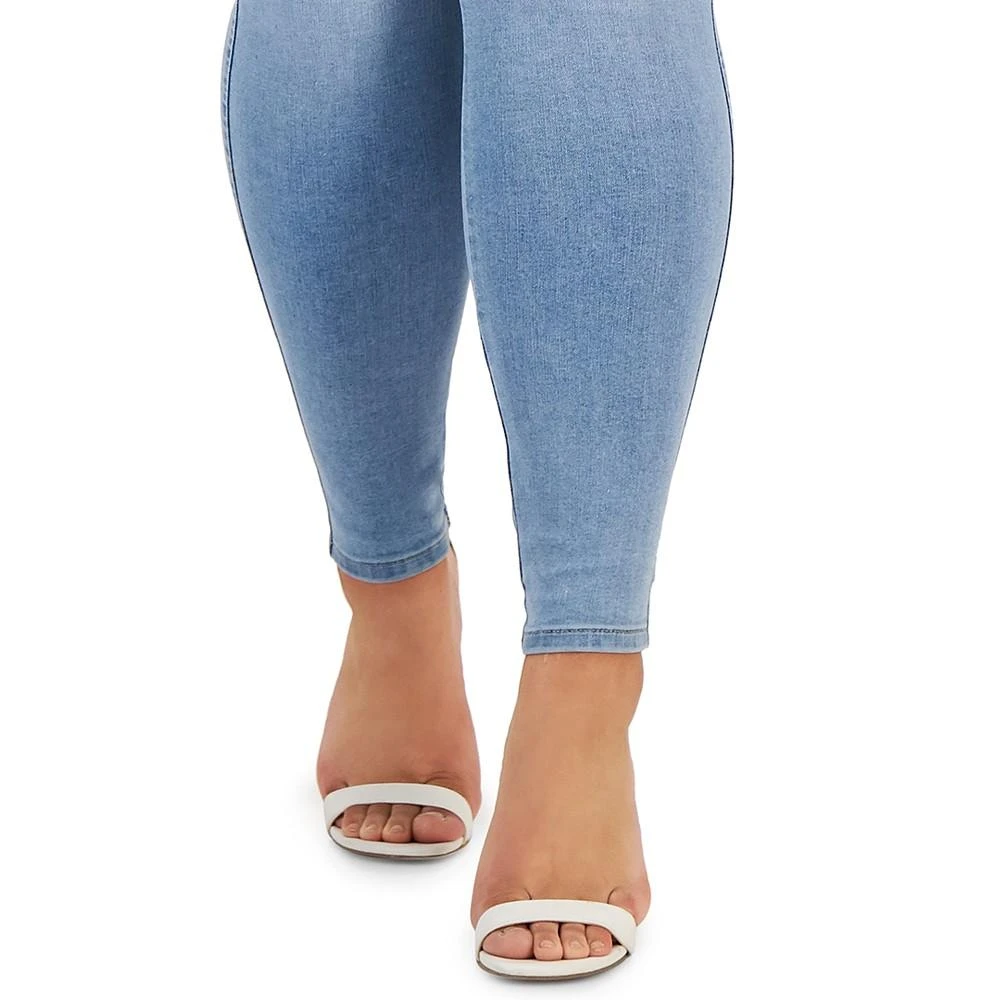 Trendy Plus Size High Rise Skinny Ankle Jeans 商品