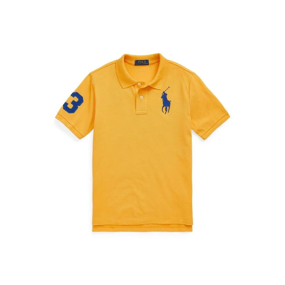 商品Ralph Lauren|Big Boys Big Pony Mesh Polo Shirt,价格¥166,第1张图片