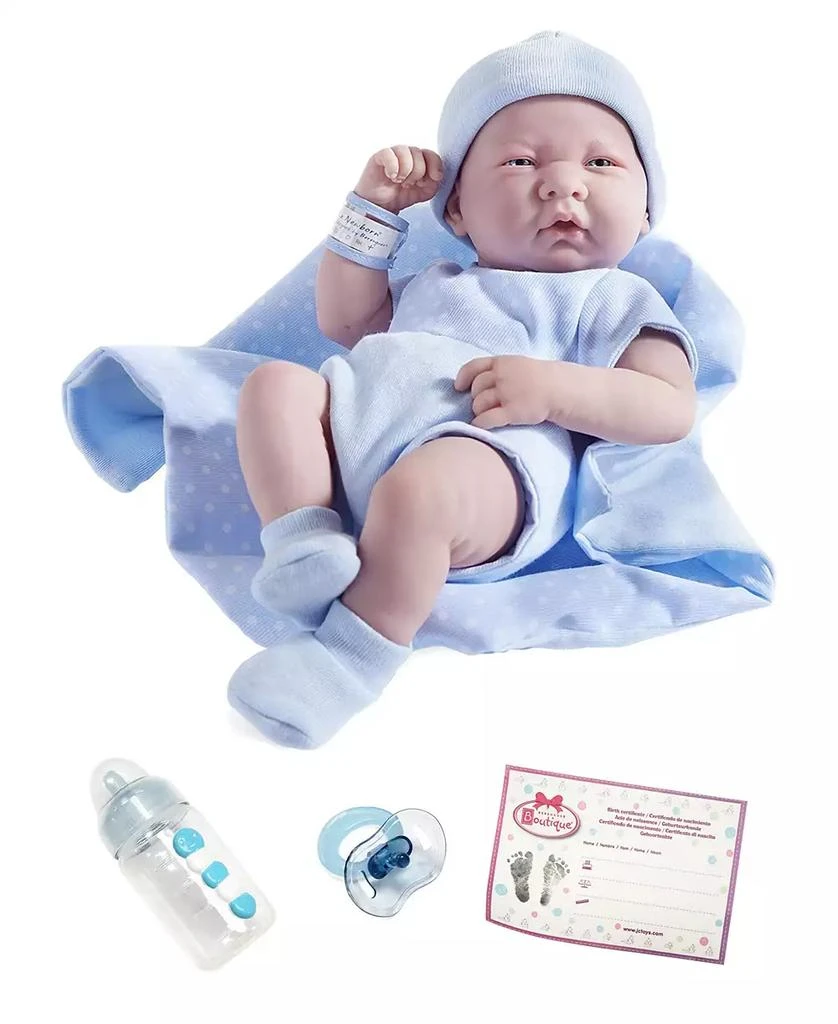 商品JC TOYS|La Newborn14 " Real Boy Baby Doll Blue Outfit,价格¥449,第1张图片