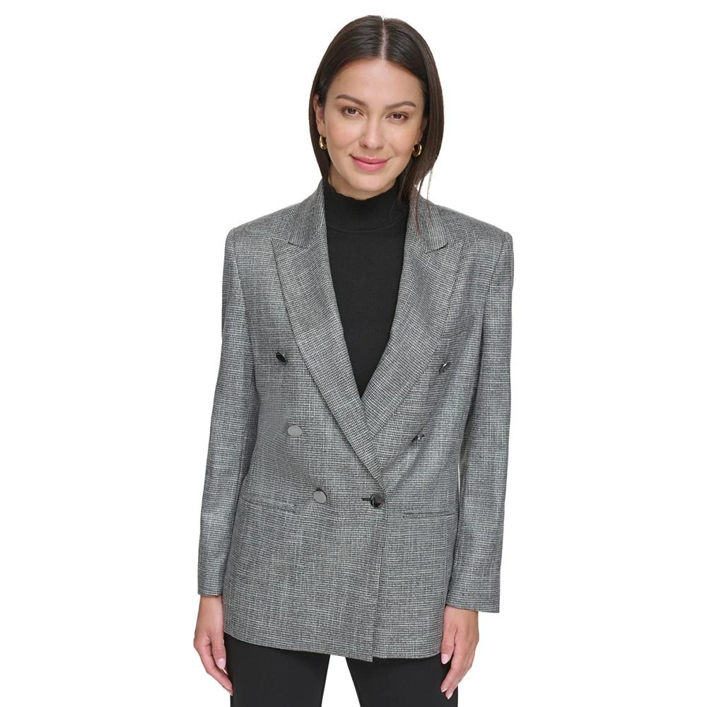 商品DKNY|Women's Peak-Lapel Double-Breasted Blazer,价格¥920,第1张图片